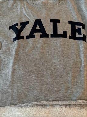 Yale University Gray Crewneck Sweatshirt Tee sz XS